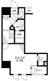 レジディア九段下 203 間取り図