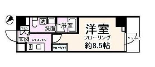 ステージグランデ茅場町 5階 間取り図