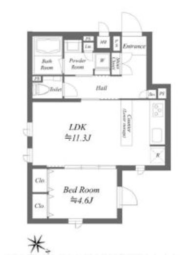 GENOVIA新大塚 (ジェノヴィア新大塚) 301 間取り図