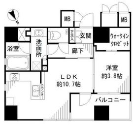 プレミスト明石町 2階 間取り図