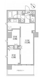 レジディア荻窪Ⅲ 309 間取り図