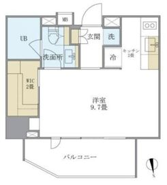 アパートメンツタワー六本木 401 間取り図