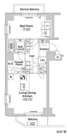 コンフォリア九段 1301 間取り図