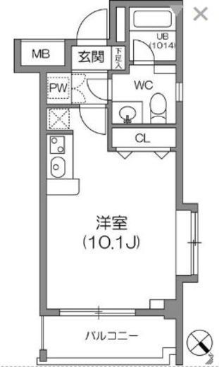 ルクレ森下レジデンス 507 間取り図