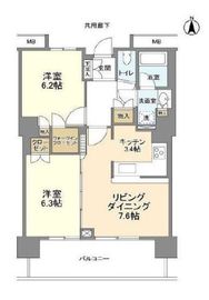 豊洲シエルタワー 24階 間取り図