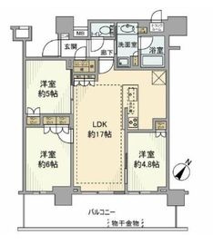 ブリリア有明シティタワー 6階 間取り図