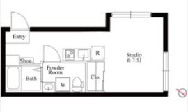 クオリア渋谷本町 1階 間取り図