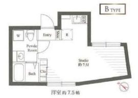 クオリア渋谷本町 3階 間取り図