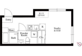 クオリア渋谷本町 2階 間取り図