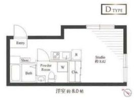 クオリア渋谷本町 4階 間取り図