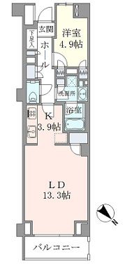 ブリリア代官山プレステージ 2階 間取り図