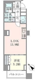 ブリリア代官山プレステージ 3階 間取り図