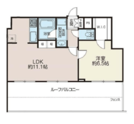 リシェス西早稲田 502 間取り図