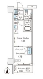 GLACIER大森 （グラシア大森） 302 間取り図