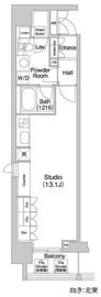 コンフォリア北参道 1412 間取り図