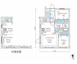 コスモグラシア中野南台 101 間取り図