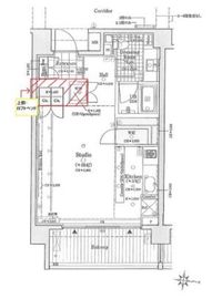 イクサージュ目黒 6階 間取り図