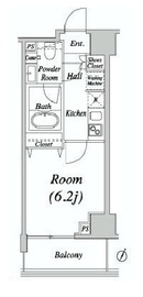 グレイスコート目黒 1階 間取り図