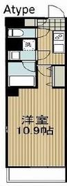 コンファーレ本駒込 1201 間取り図