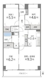 目黒本町マンション 606 間取り図