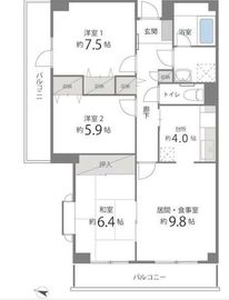 目黒本町マンション 101 間取り図