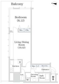 小石川シティハイツ 401 間取り図