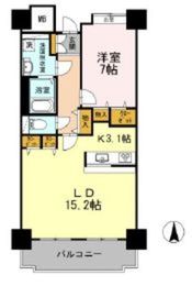 品川シーサイドビュータワー1 1011 間取り図