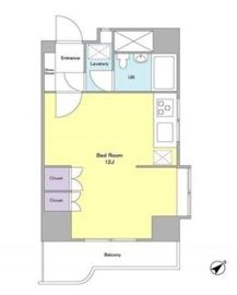 ヴィラ・ハーモニー目黒川 401 間取り図