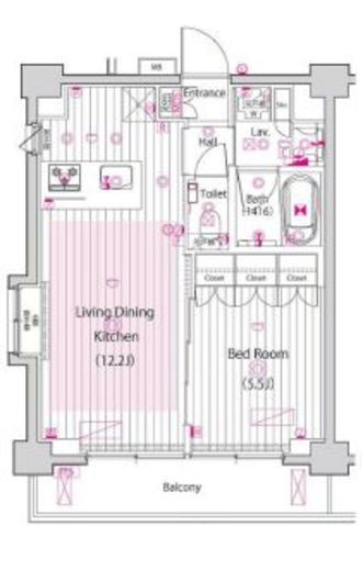 ガーラ大井町グランドステージ 6階 間取り図