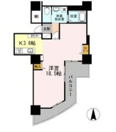 品川シーサイドビュータワー2 2803 間取り図