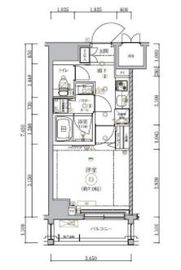 グラシアプレイス錦糸町 202 間取り図