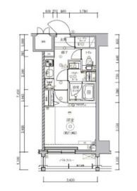 グラシアプレイス錦糸町 203 間取り図