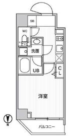 グラシアプレイス錦糸町 404 間取り図