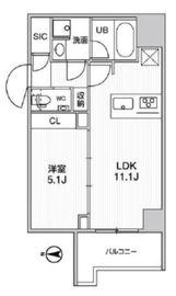 グラシアプレイス錦糸町 305 間取り図