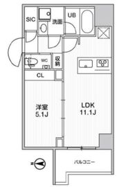 グラシアプレイス錦糸町 405 間取り図