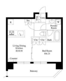 グラシアプレイス錦糸町 601 間取り図