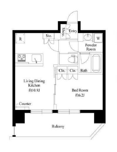 グラシアプレイス錦糸町 701 間取り図