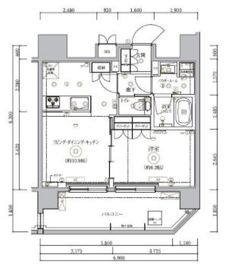 グラシアプレイス錦糸町 702 間取り図
