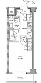 プレミアムキューブ品川戸越DEUX 2階 間取り図