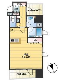 クオリア銀座3丁目 7階 間取り図