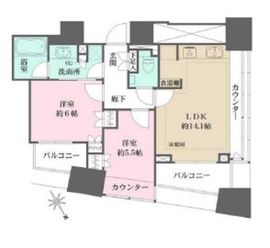 ザ・パークハウス三軒茶屋タワー 23階 間取り図