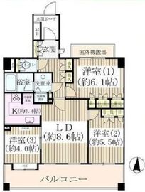 両国パーク・ホームズ 2階 間取り図