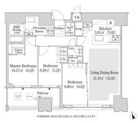 大崎ガーデンレジデンス 1110 間取り図