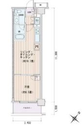 エスティメゾン豊洲レジデンス E823 間取り図