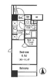 パークリュクス白金mono 11階 間取り図