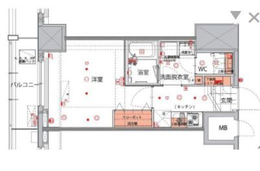 ハーモニーレジデンス菊川ステーションフロント 8階 間取り図