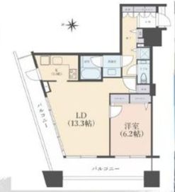 コンシェリア西新宿タワーズウエスト 18階 間取り図