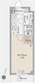 アーバンパーク王子 405 間取り図