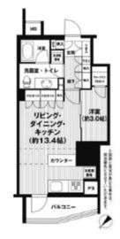 リビオ目黒リバーサウス 4階 間取り図