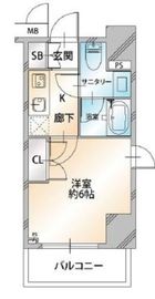 コンシェリア麻布十番 9階 間取り図